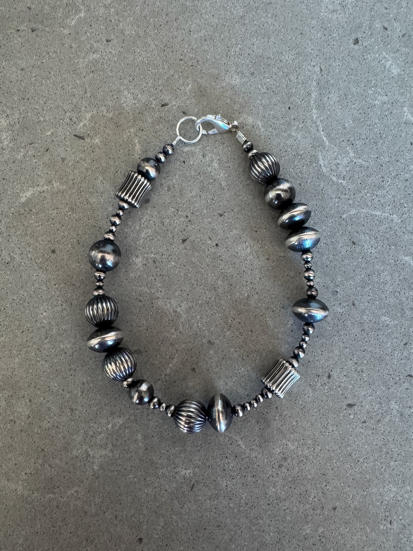 8” Funky Sterling Silver Bracelet