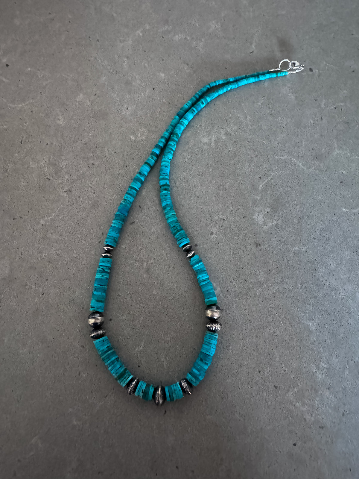 20” Kingman Heishi necklace