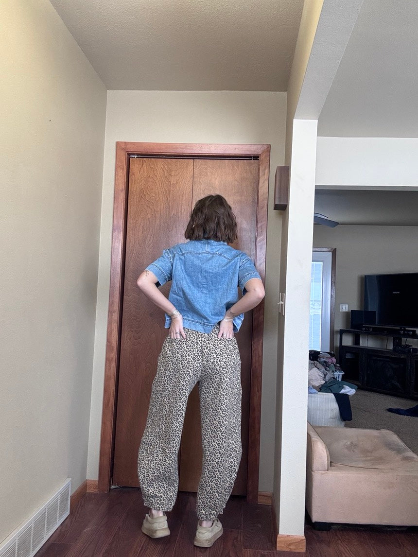 Leopard Barrel Jogger