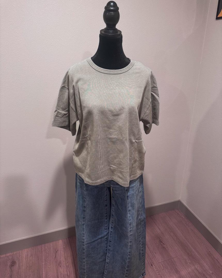 Light Sage Crewneck T-Shirt