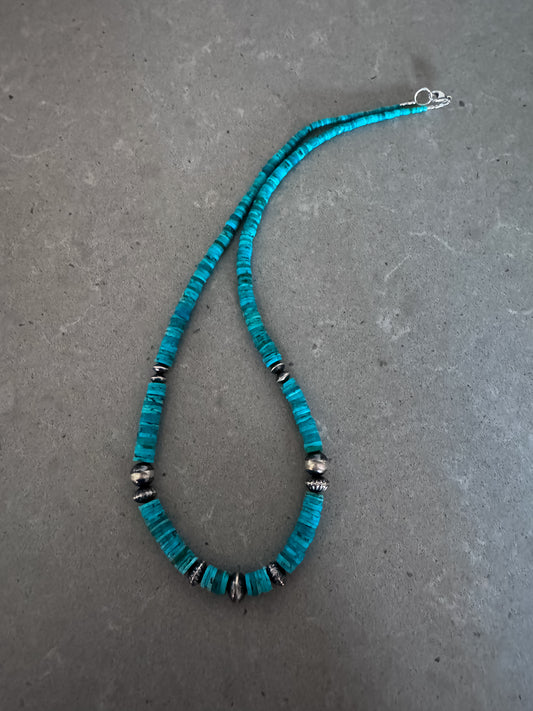 20” Kingman Heishi necklace