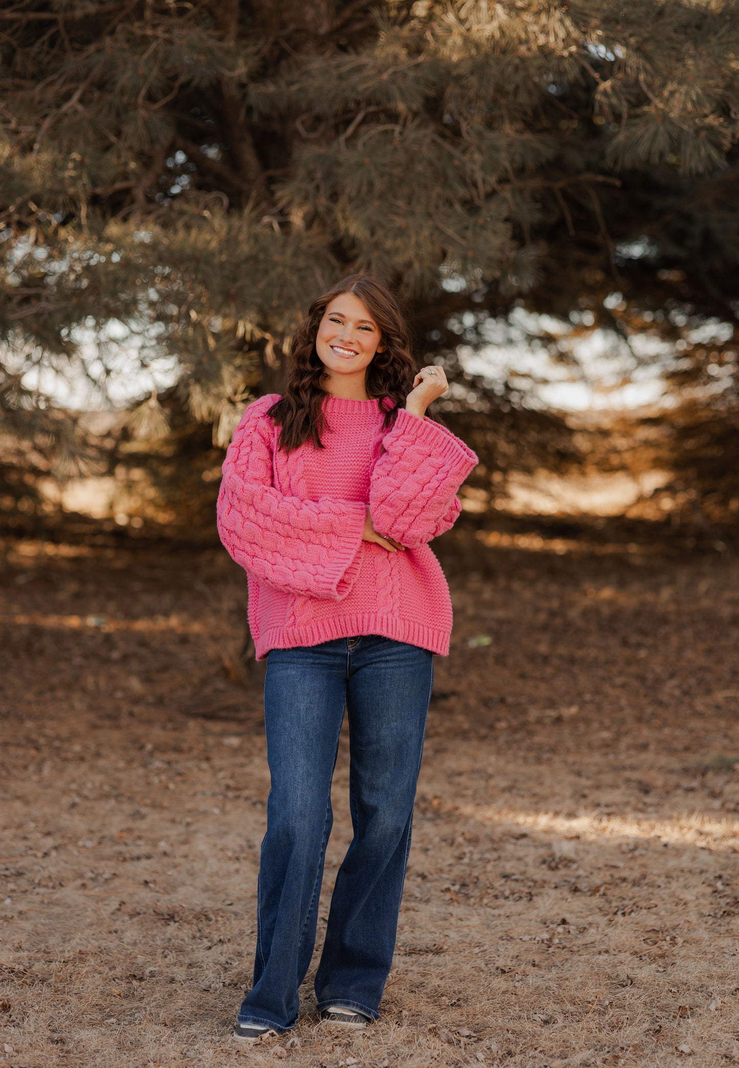 Fuchsia Chunky Sweater