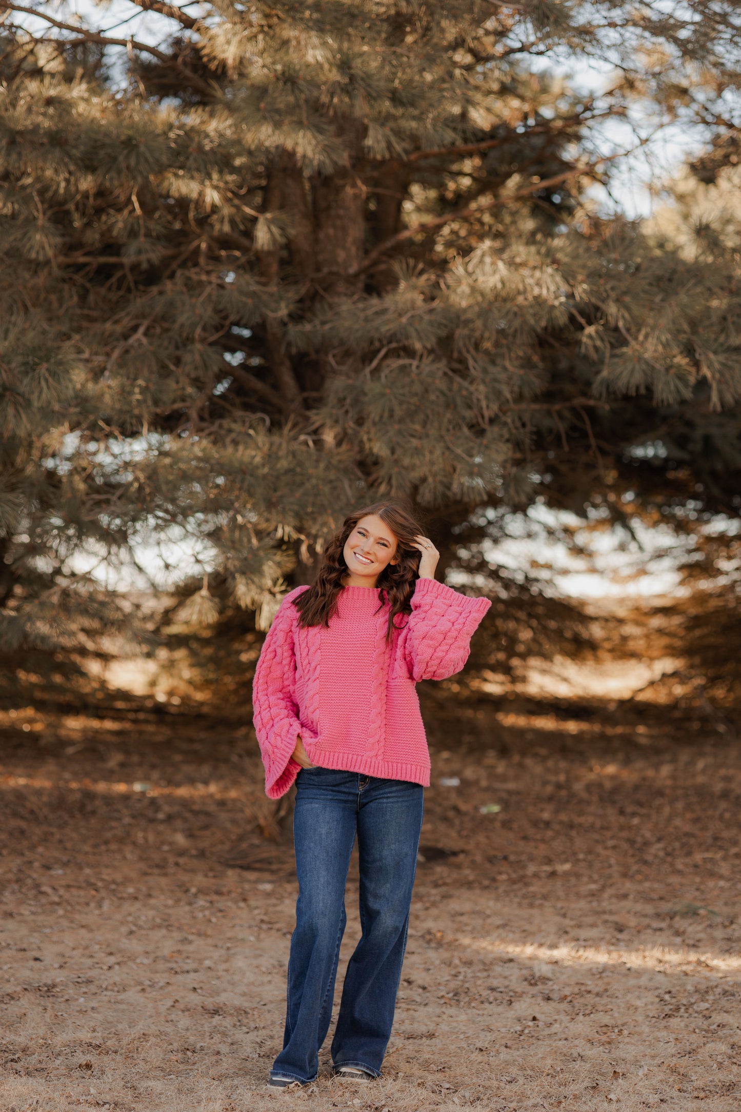 Fuchsia Chunky Sweater