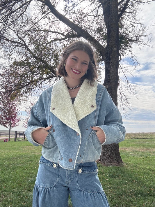 Sherpa Lined Denim Jacket