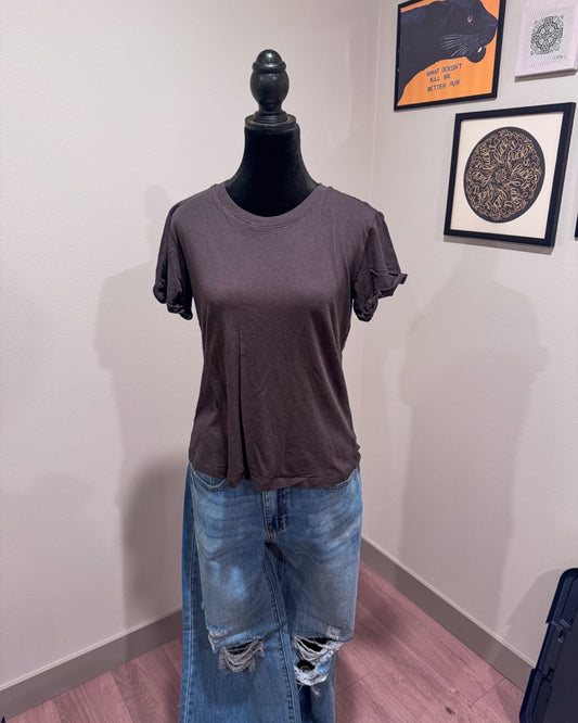 Charcoal Light Weight Boxy Tee