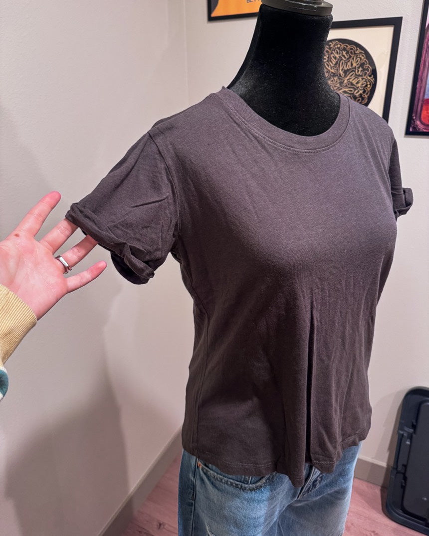 Charcoal Light Weight Boxy Tee