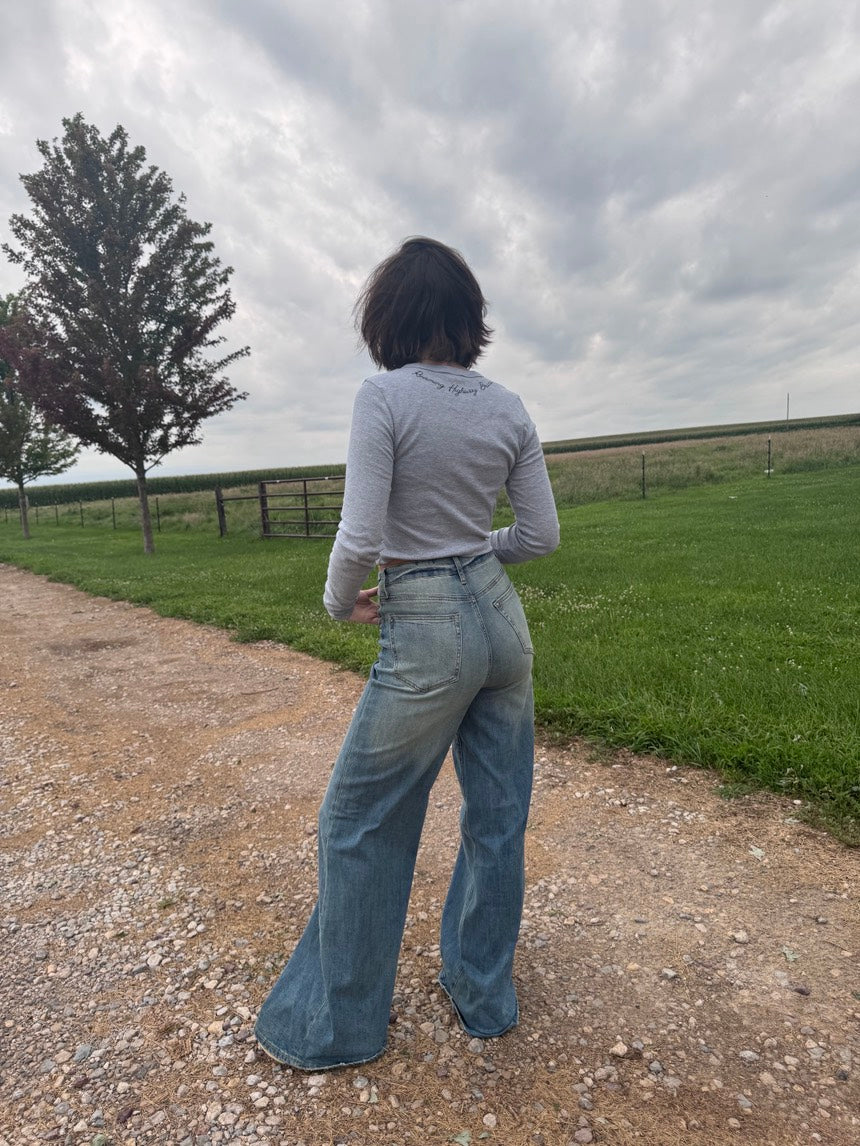 High Rise Super Wide Leg