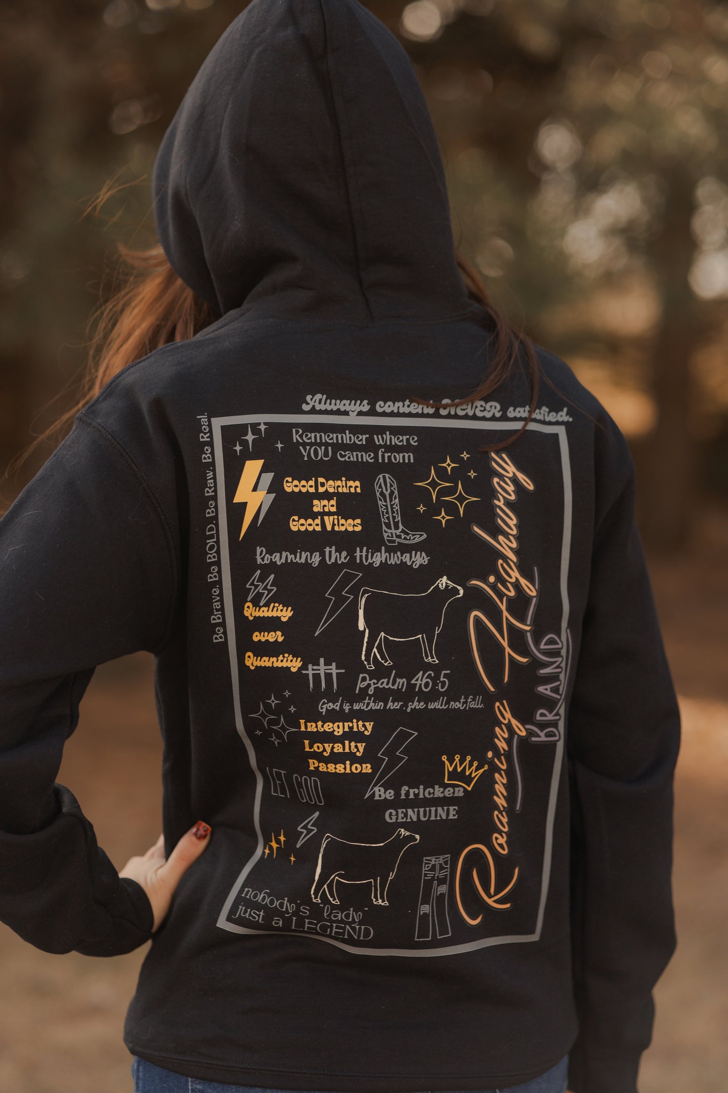 Black 'LIVE BY IT' Hoodie