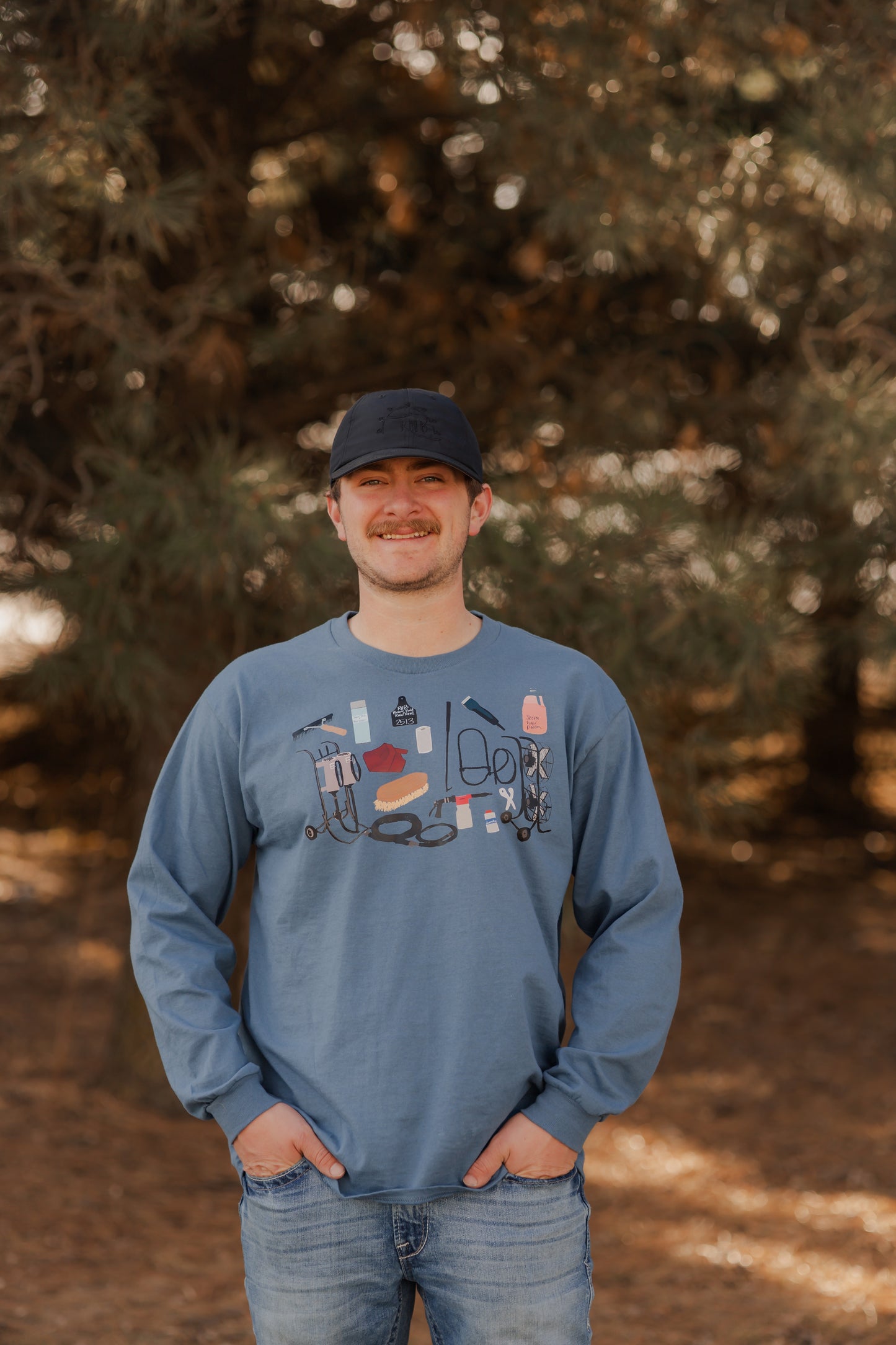 The Show Barn- Blue Long Sleeve