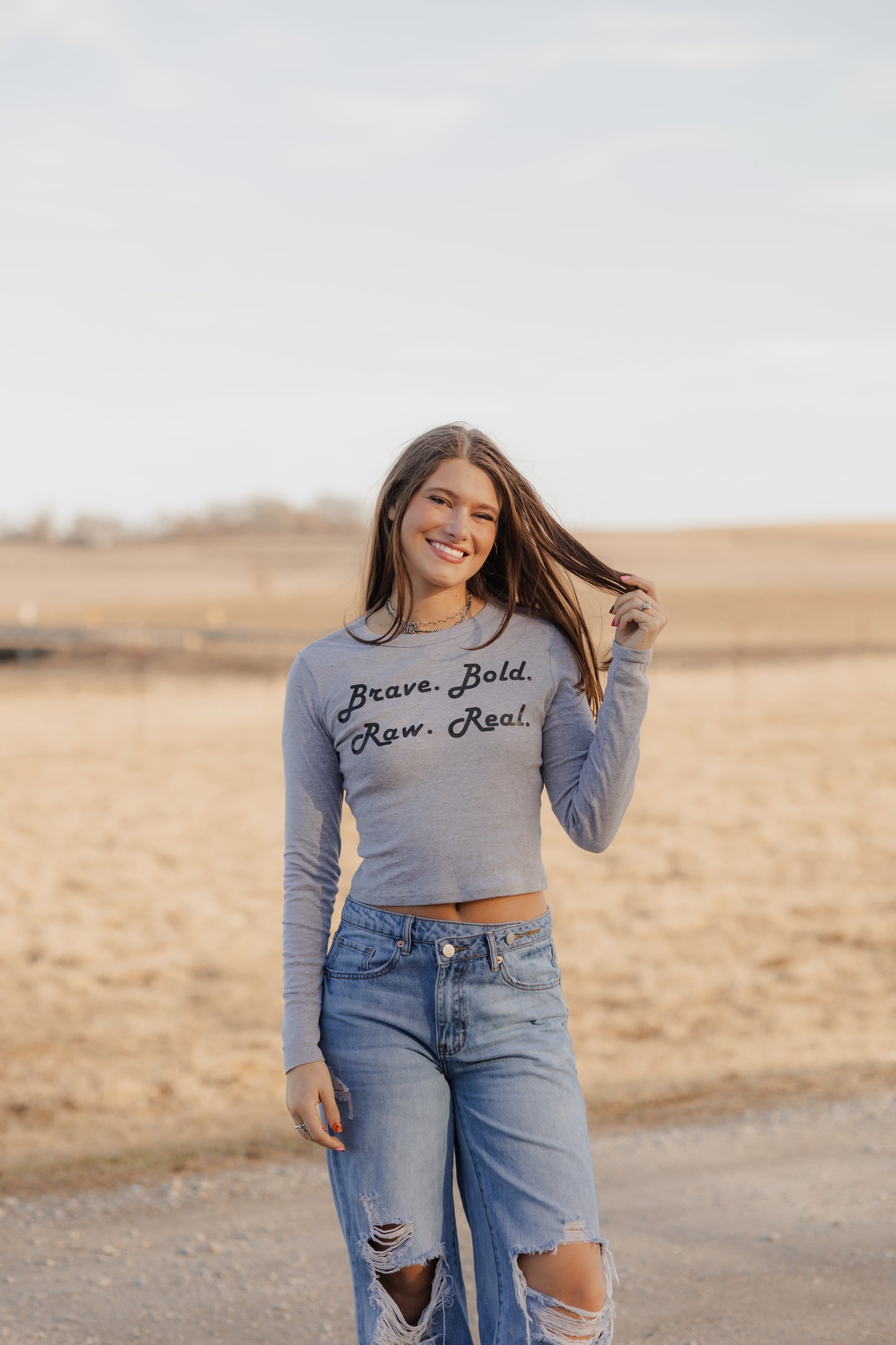 Mantra- Grey Long Sleeve