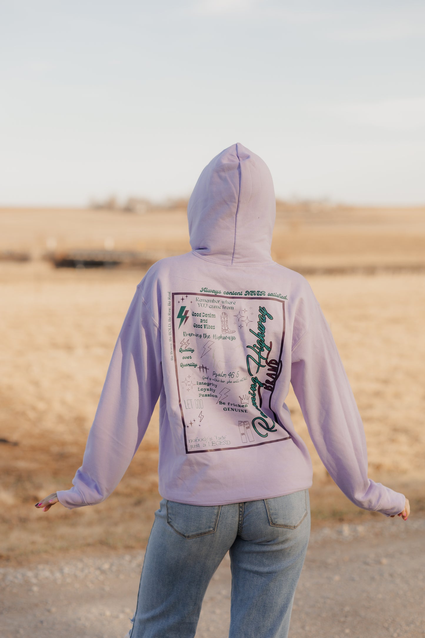 Purple 'LIVE BY IT' Hoodie