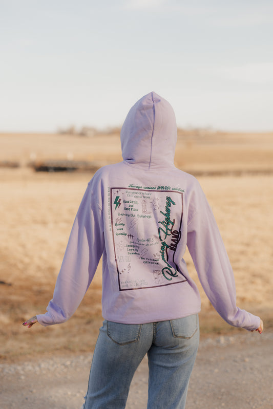 Purple 'LIVE BY IT' Hoodie