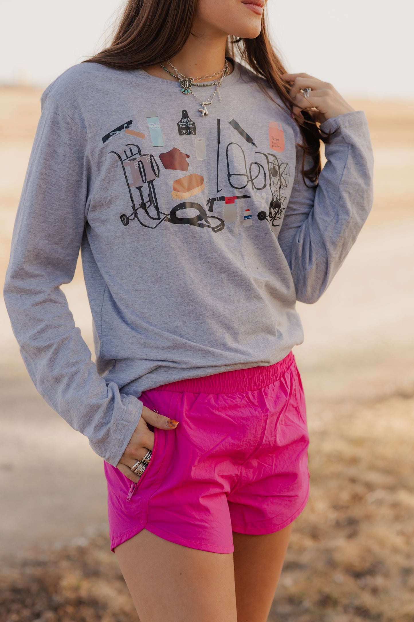 Windbreaker Athletic Shorts w/ Zipper Pocket